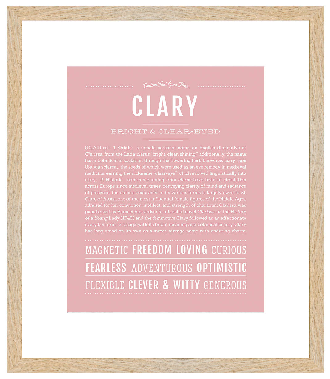 Clary | Name Art Print