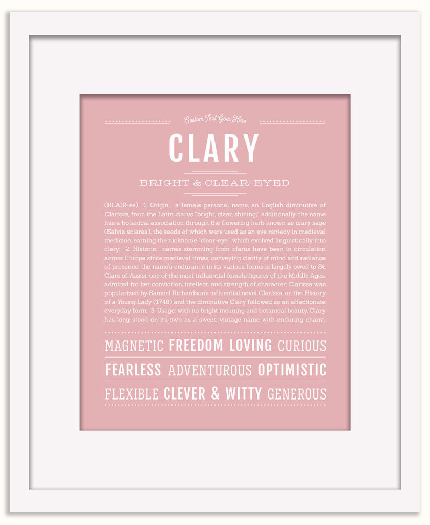 Clary | Name Art Print