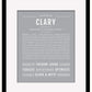 Clary | Name Art Print