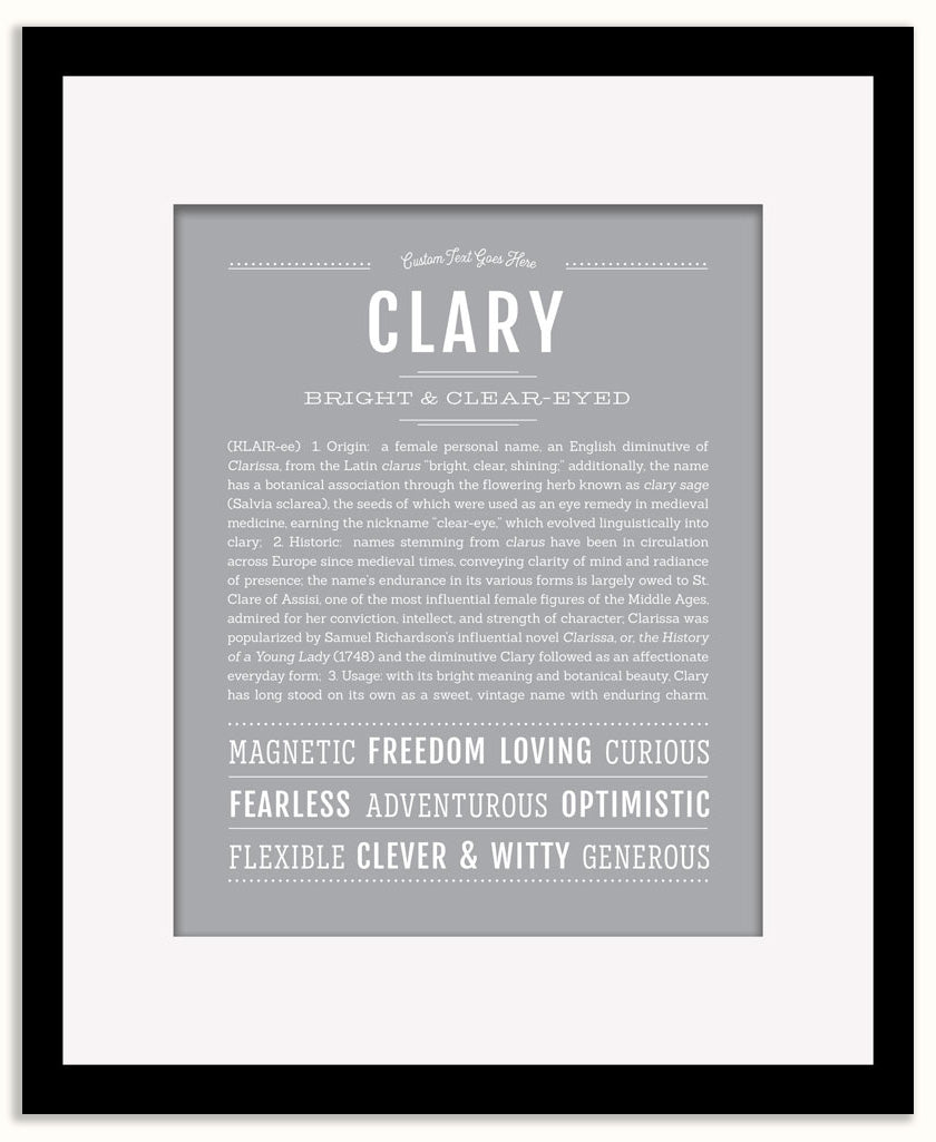 Clary | Name Art Print