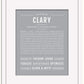 Clary | Name Art Print