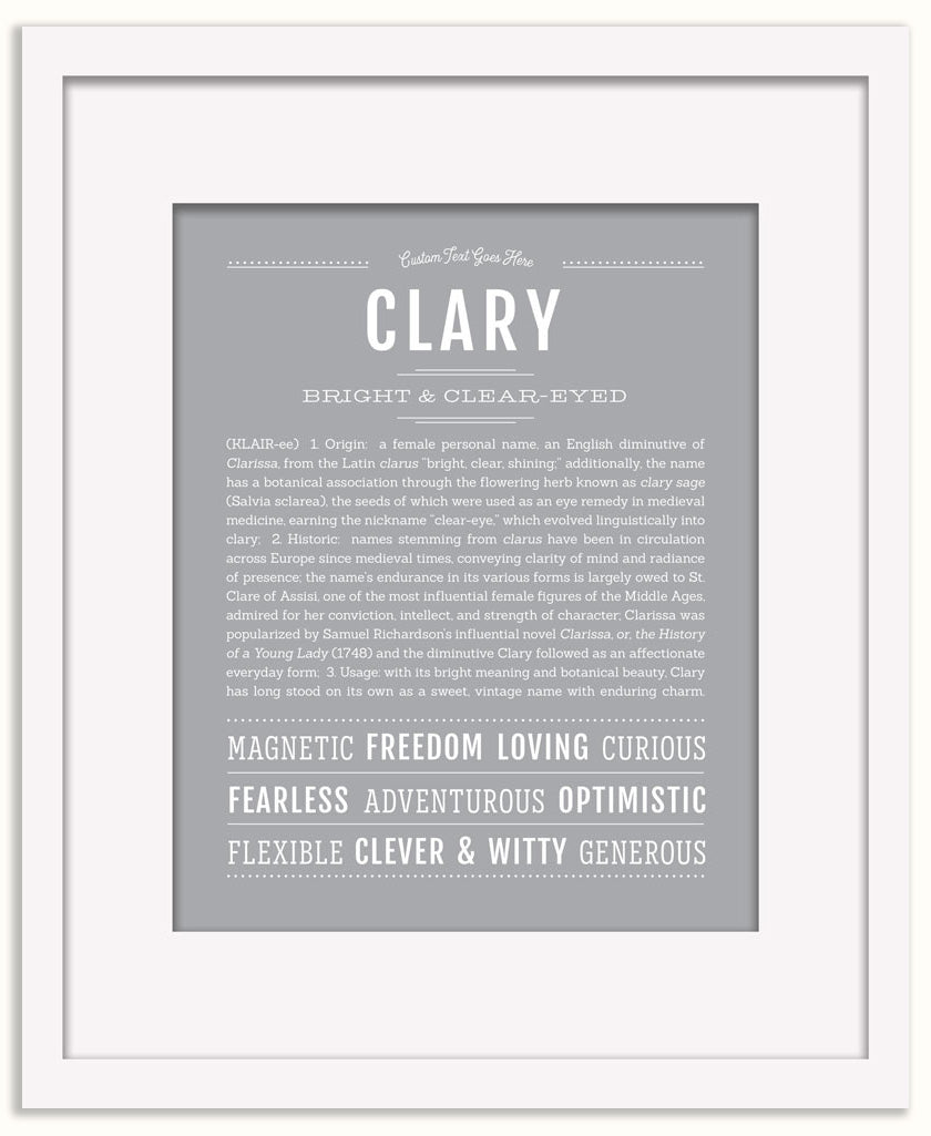 Clary | Name Art Print