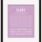 Clary | Name Art Print