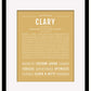 Clary | Name Art Print