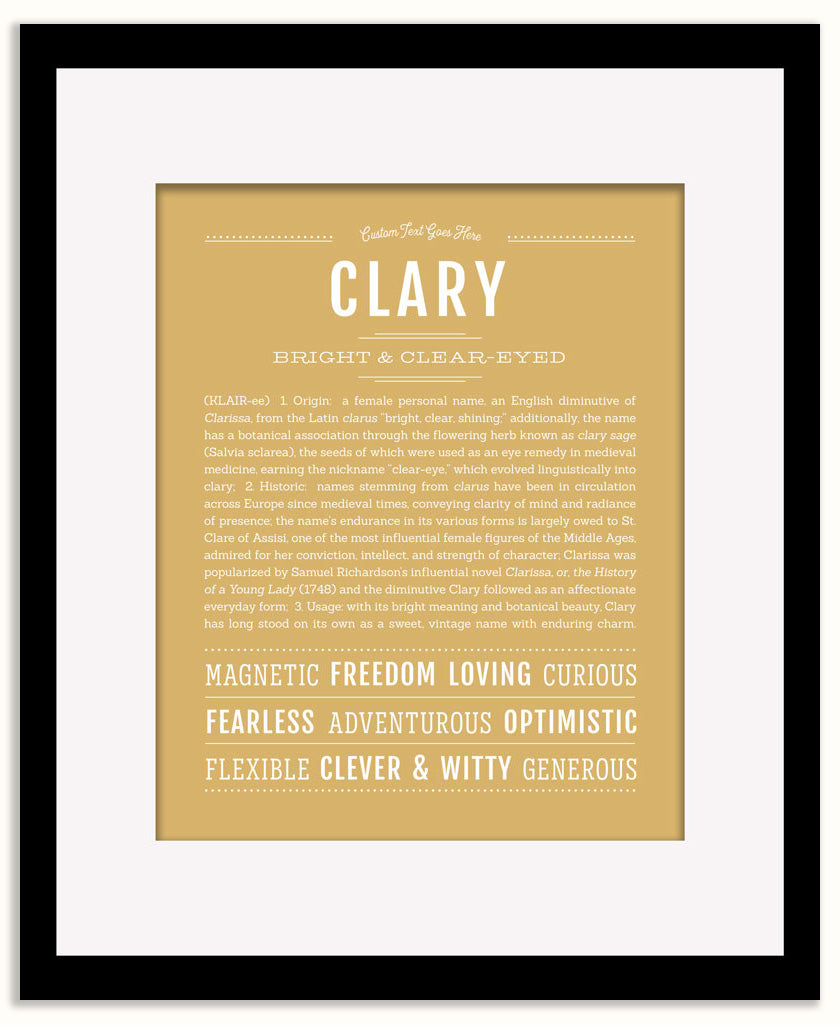 Clary | Name Art Print