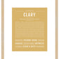 Clary | Name Art Print