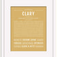 Clary | Name Art Print