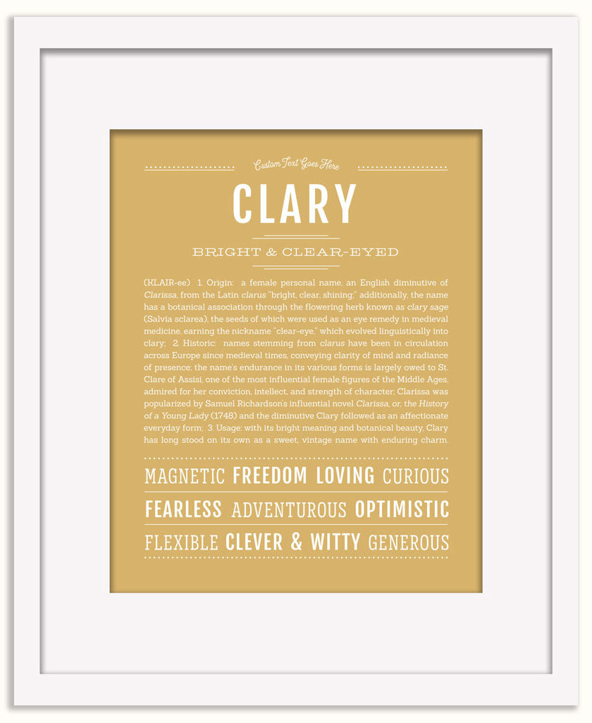 Clary | Name Art Print