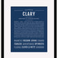 Clary | Name Art Print