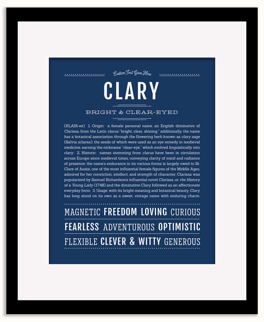 Clary | Name Art Print