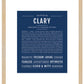 Clary | Name Art Print