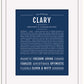 Clary | Name Art Print