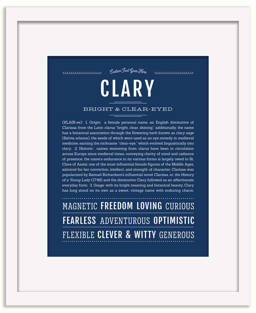 Clary | Name Art Print