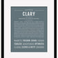 Clary | Name Art Print