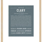 Clary | Name Art Print