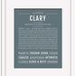 Clary | Name Art Print