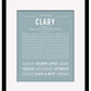 Clary | Name Art Print