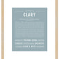 Clary | Name Art Print