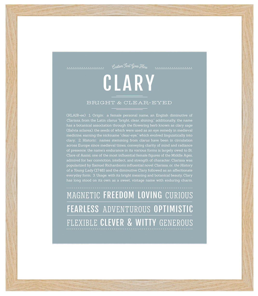 Clary | Name Art Print