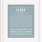 Clary | Name Art Print