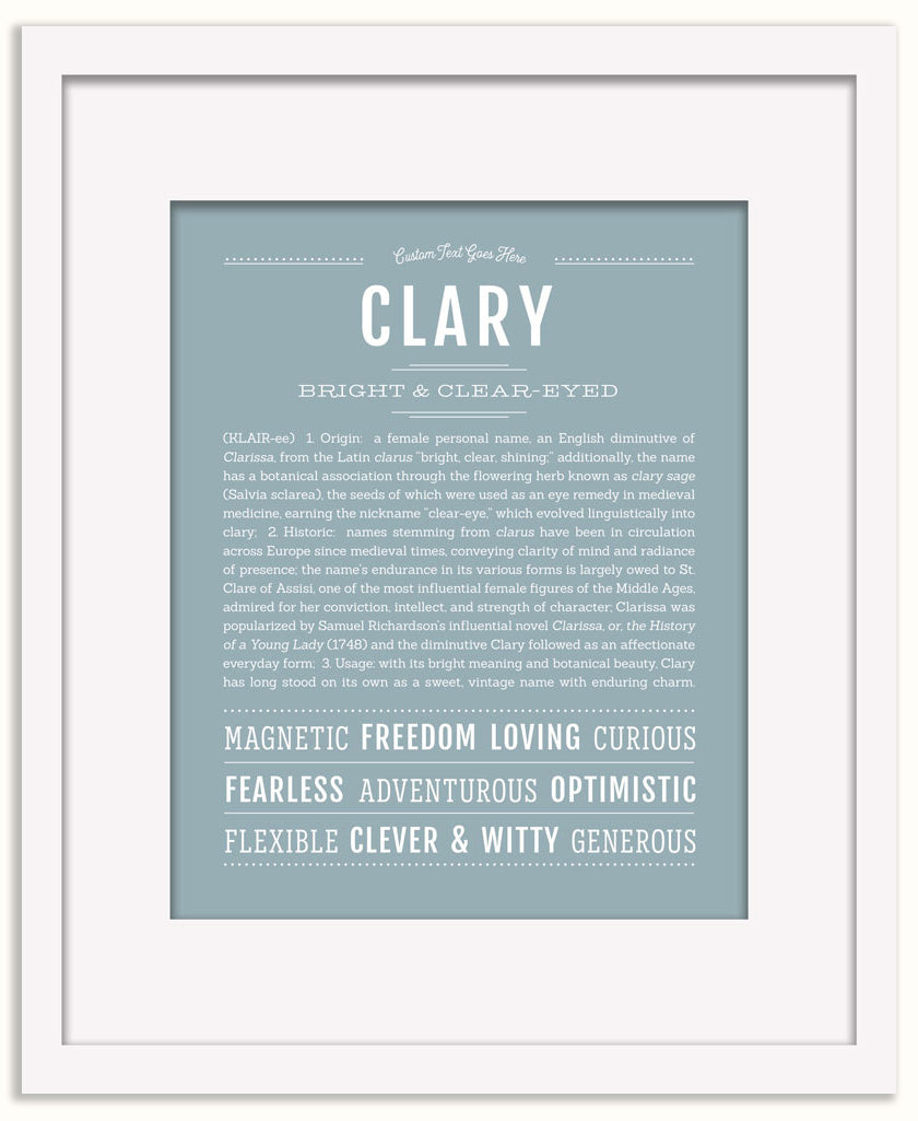 Clary | Name Art Print