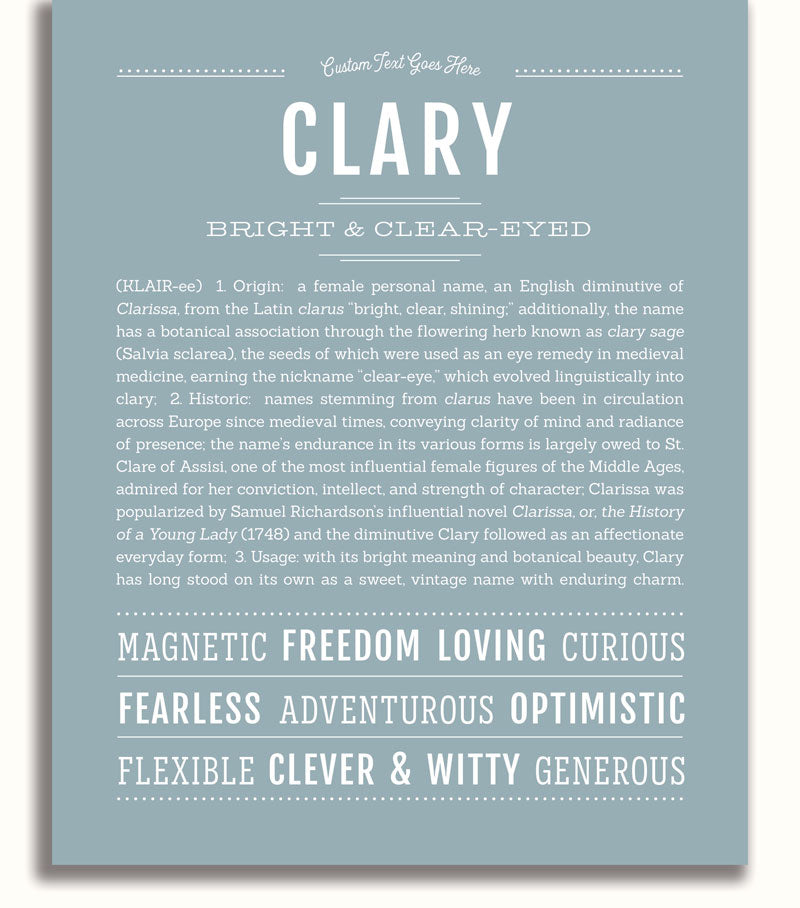 Frame Options | Powder Blue | White Frame, Matted