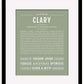 Clary | Name Art Print
