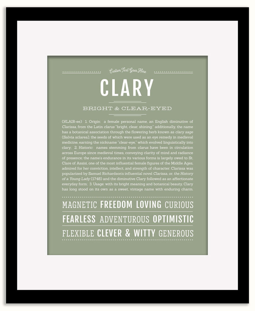 Clary | Name Art Print