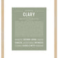 Clary | Name Art Print