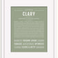 Clary | Name Art Print