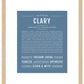 Clary | Name Art Print
