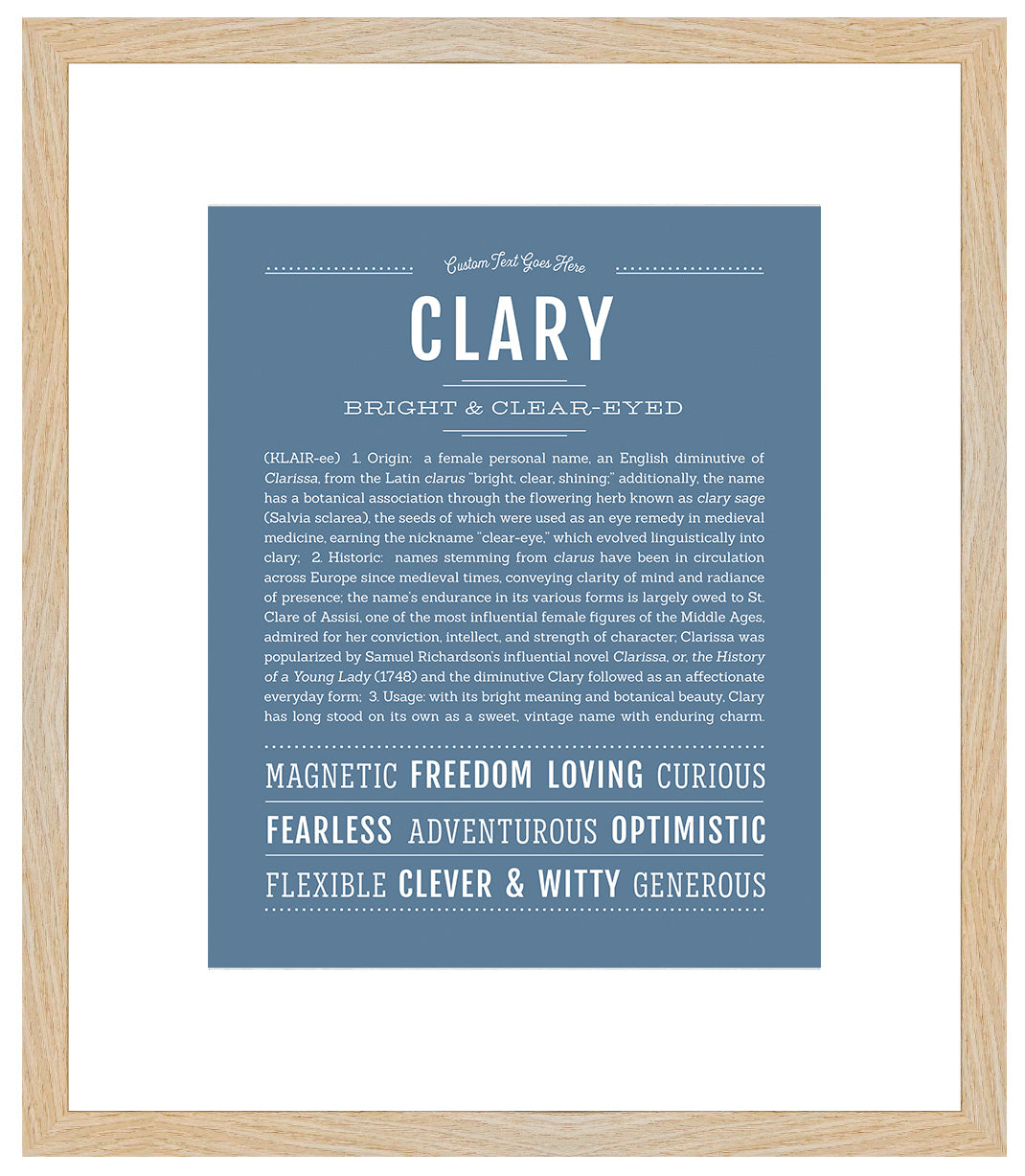 Clary | Name Art Print