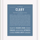 Clary | Name Art Print