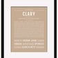 Clary | Name Art Print