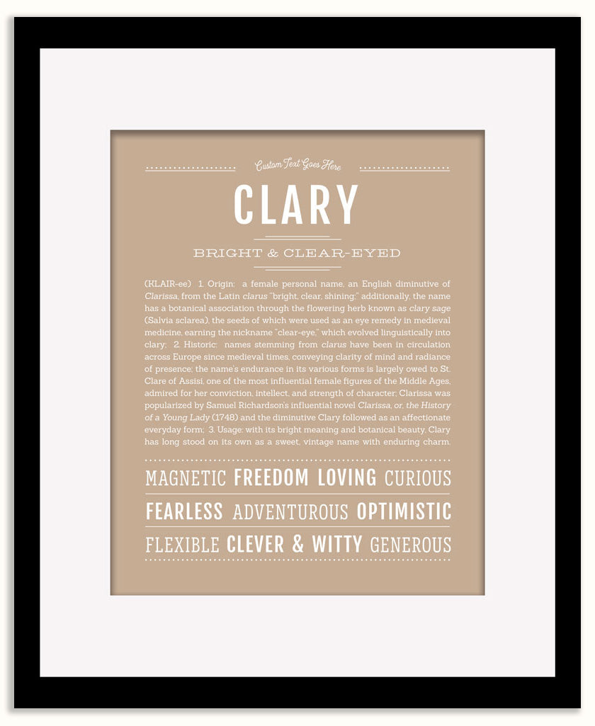 Clary | Name Art Print