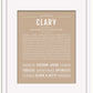 Clary | Name Art Print