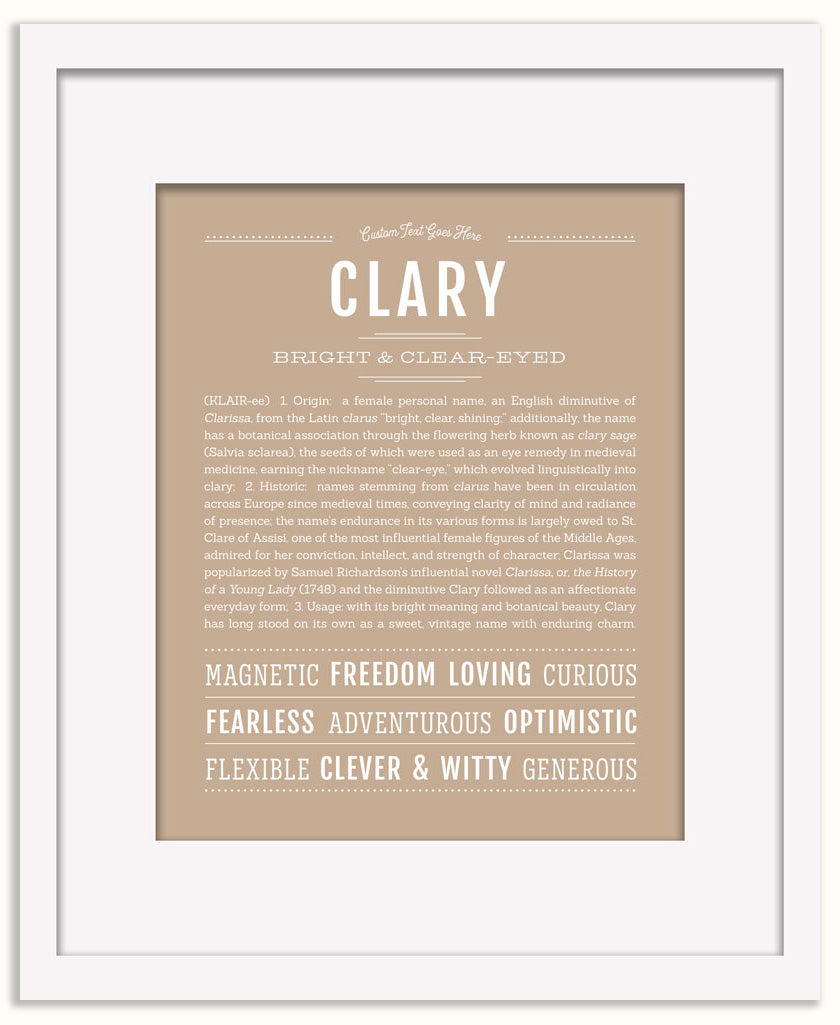 Clary | Name Art Print