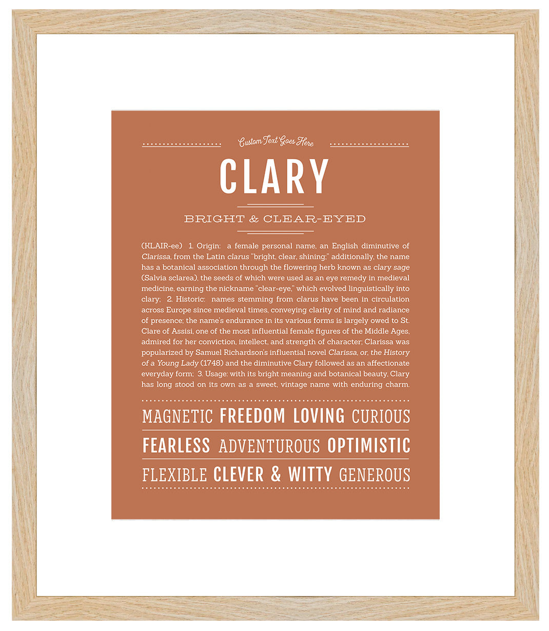 Clary | Name Art Print