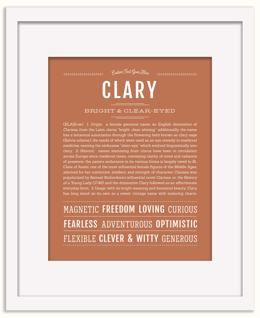 Clary | Name Art Print