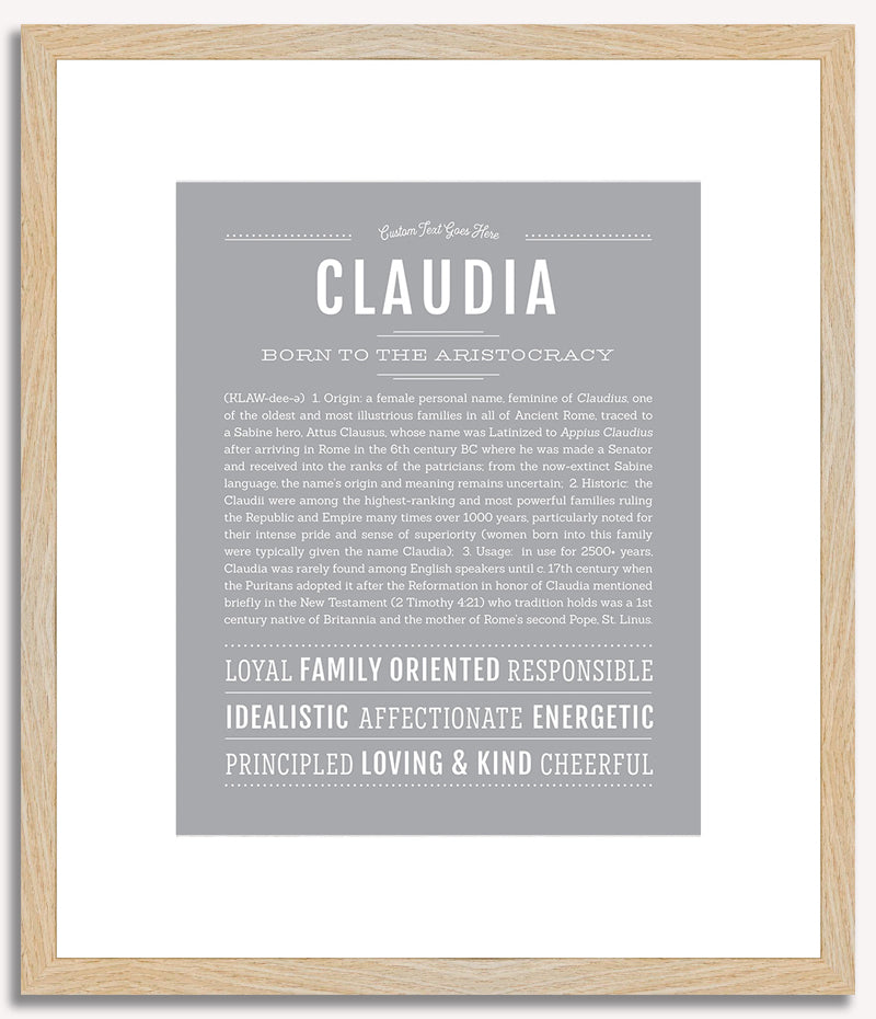 Claudia | Name Art Print