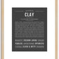 Clay | Name Art Print