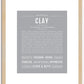 Clay | Name Art Print