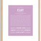 Clay | Name Art Print