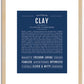 Clay | Name Art Print