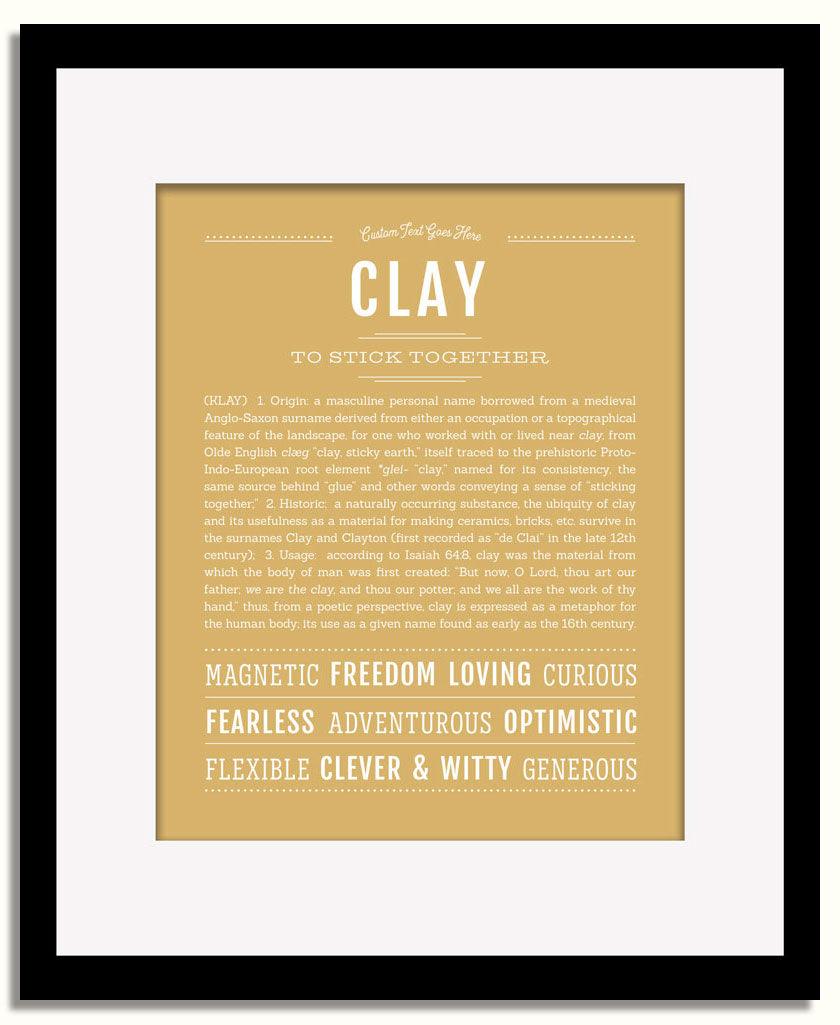 Frame Options | Matte Gold | Black Frame, Matted