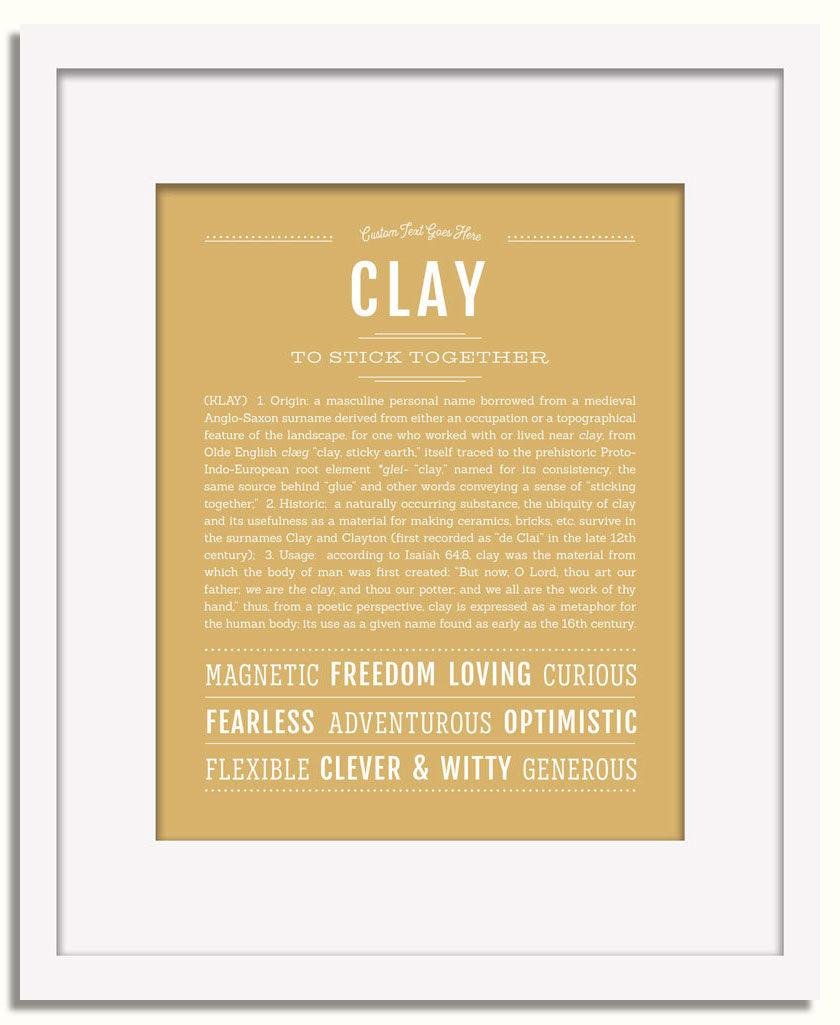 Frame Options | Matte Gold | White Frame, Matted