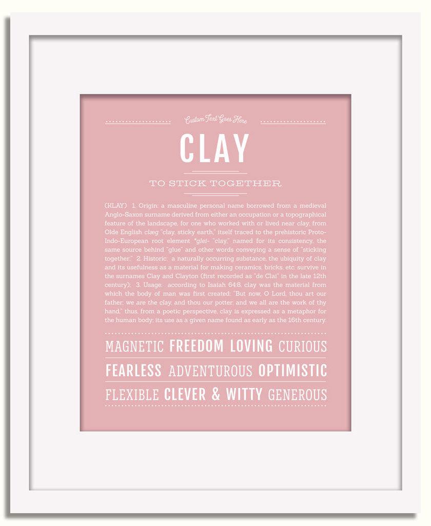 Frame Options | Dusty Rose | White Frame, Matted