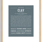 Clay | Name Art Print