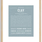 Clay | Name Art Print