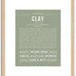 Clay | Name Art Print